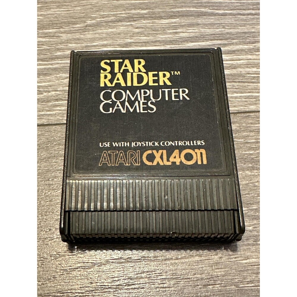 Vintage Star Raiders Atari 400 800 CXL4011 Left Cartridge Video Game Cart